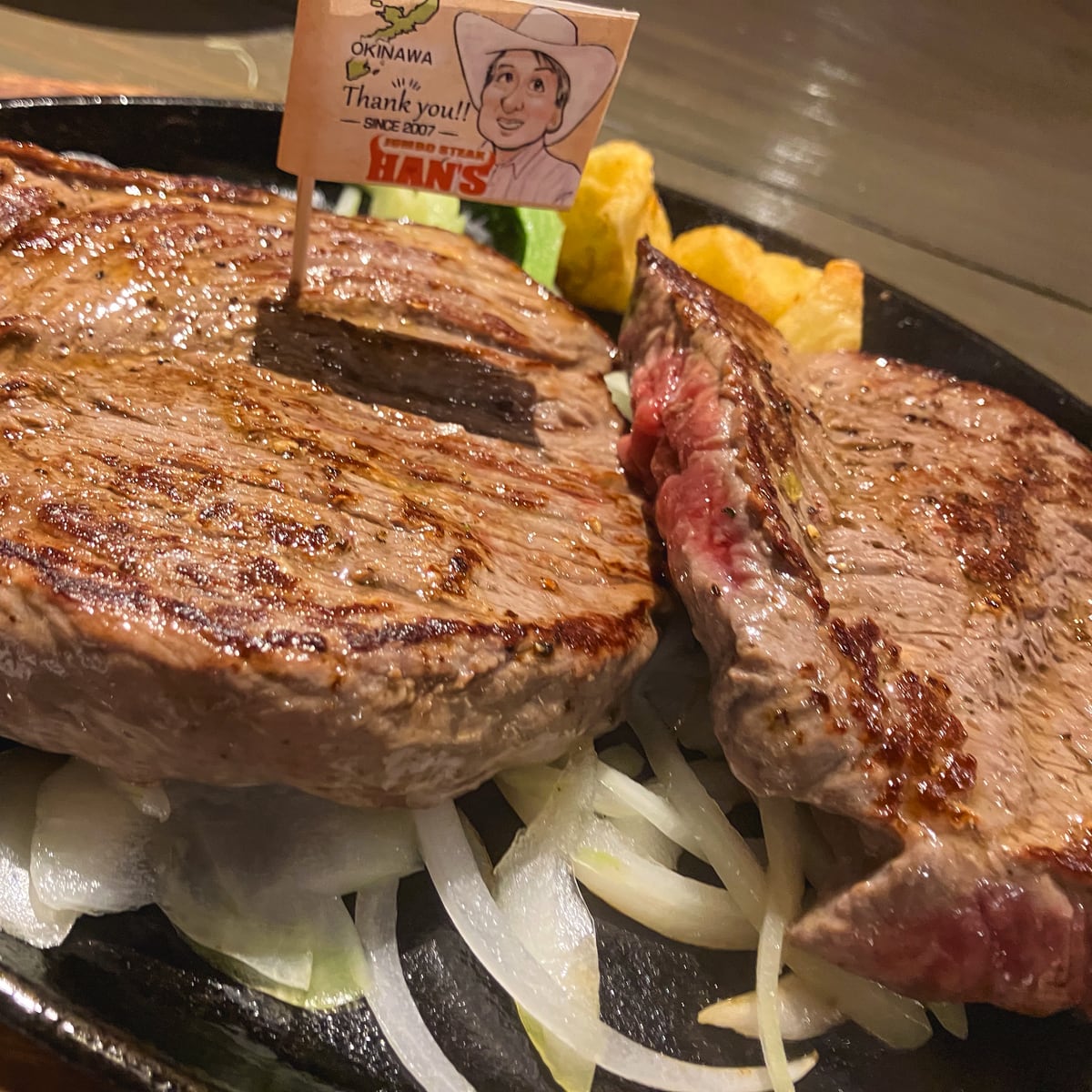 JUMBO STEAK HAN'S美浜店で食べた1ポンドステーキ