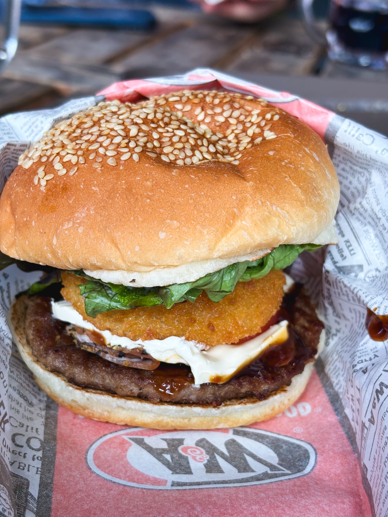 A&W宮古下里通り店で食べたハンバーガー