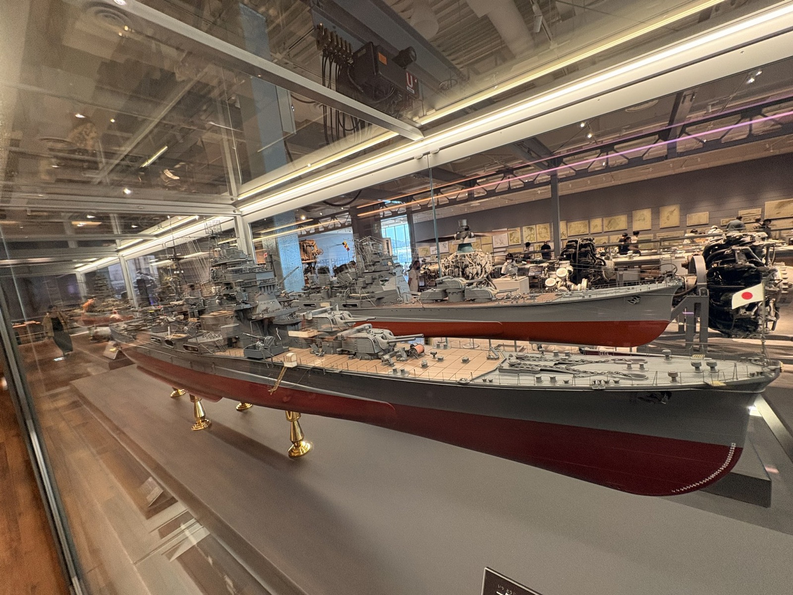 大和ミュージアムに展示されている祖父が乗っていた船の模型