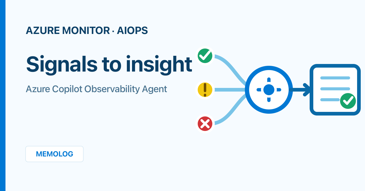 Azure Copilot Observability Agent を Memolog に導入した