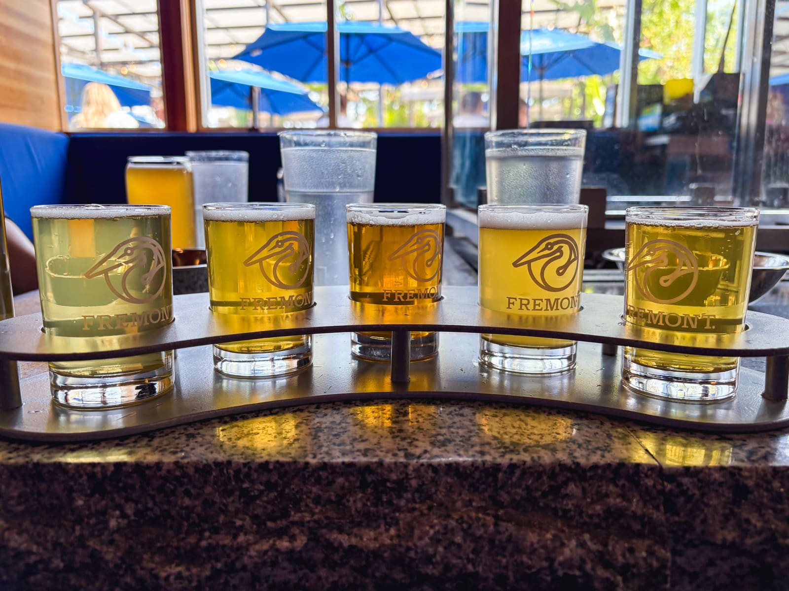 Fremont Brewing's Urban Beer Garden で飲んだクラフトビール
