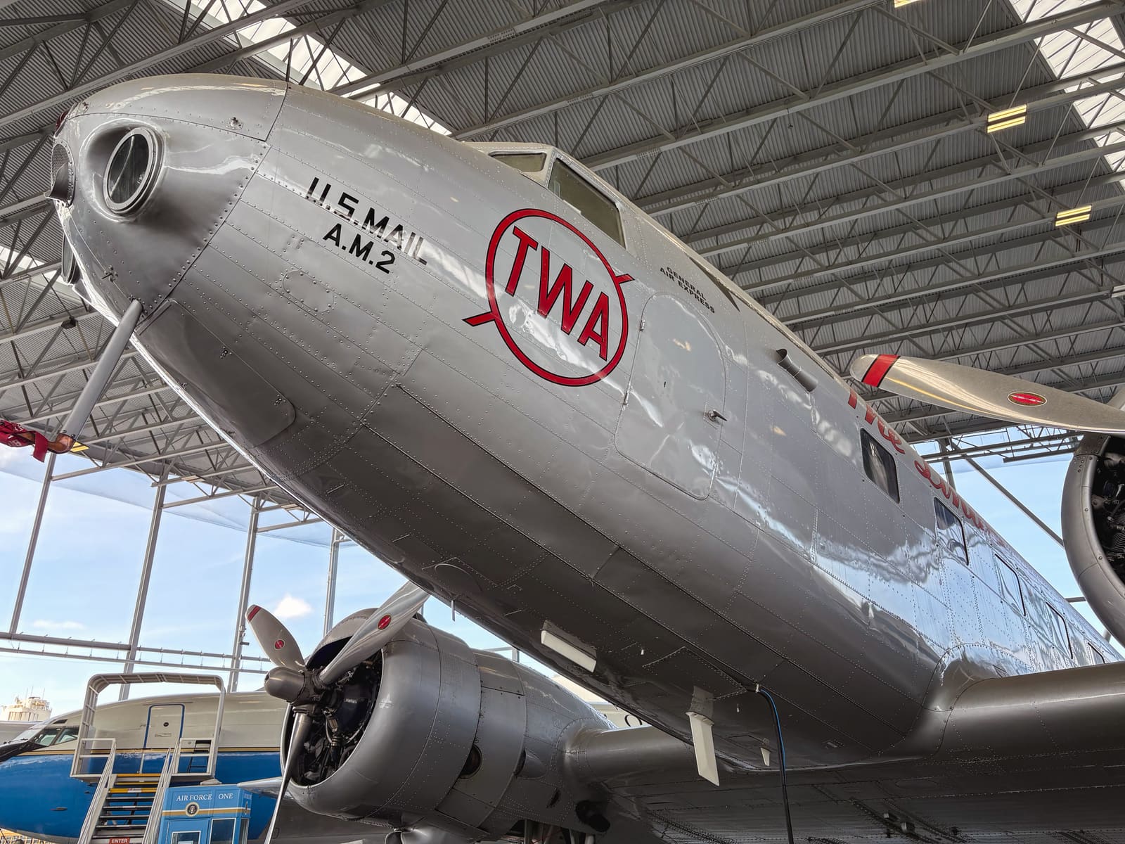 The Museum of Flight に展示された大型航空機