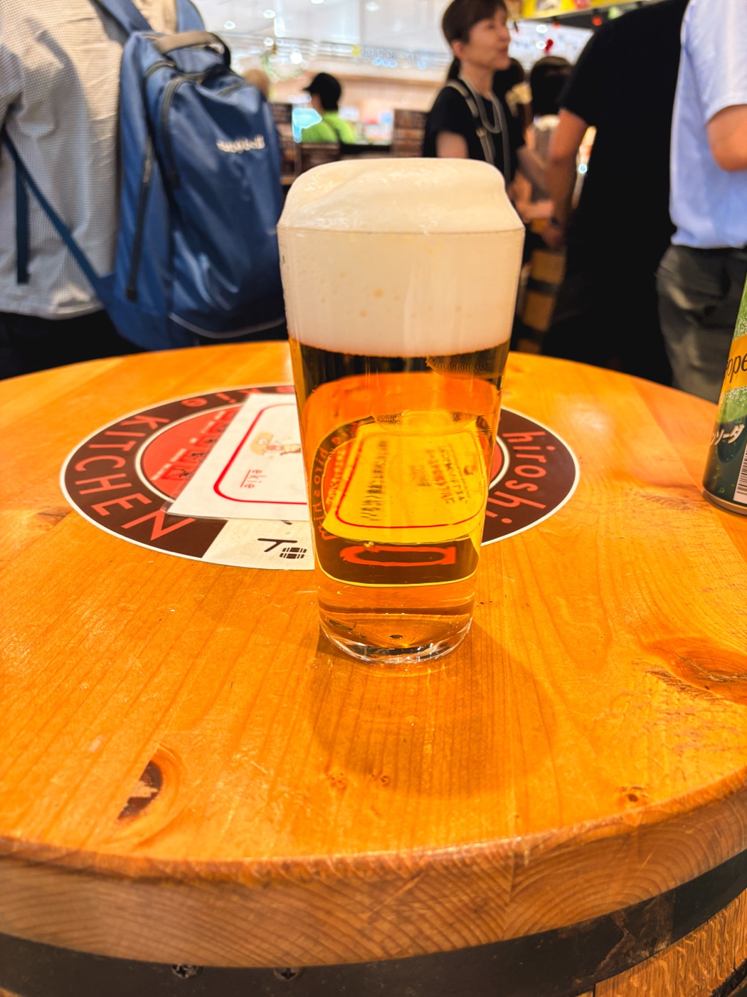 ビールスタンド重富で注がれた泡のきれいなビール