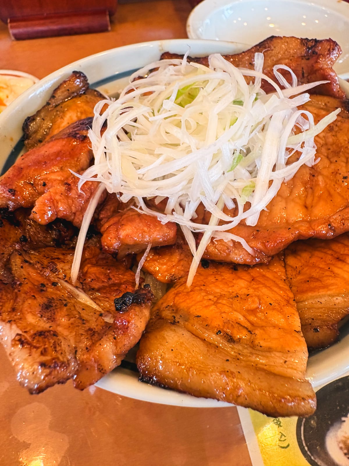 A fragrant grilled pork rice bowl at Tokachi Butadon Ippin Sapporo Hiraoka
