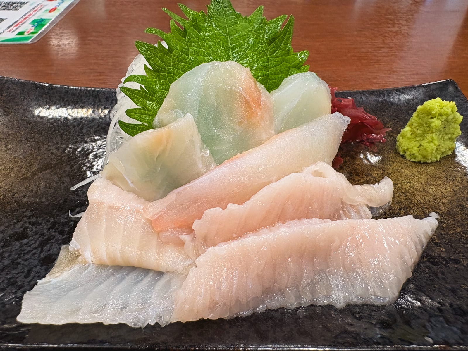 Roughscale sole sashimi at Kita no Gurume-tei