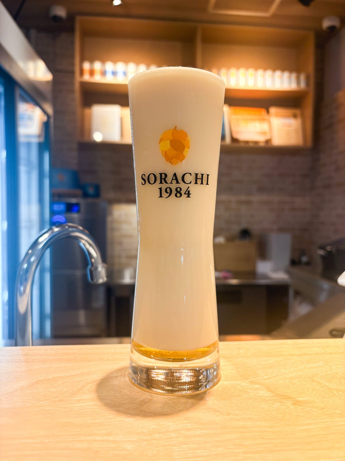 A SORACHI beer at BEER STAND SORACHI New Chitose Airport